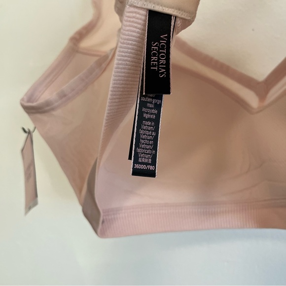 NWT Victoria’s Secret Incredible Spirts Bra Blush Pink Convertible Traps 36DDD - Picture 4 of 7